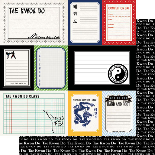 Stamping Station - Tae Kwon Do Sports Journal Paper